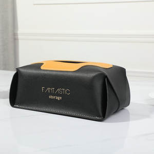 กล่องใส่กระดาษทิชชูหนังสุดหรู ขนาด 20x12x8.5 ซม. สำหรับรถยนต์ บ้าน ห้องน้ำ พร้อมที่ดึงทิชชูออกได้ - Product Image 5