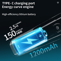 Kemei Km-1358 1200mAh Batterie puissante Machine d'épilation de la barbe Rechargeable sans fil 3 choix de couleur Faible bruit Tondeuse à cheveux 7500RPM