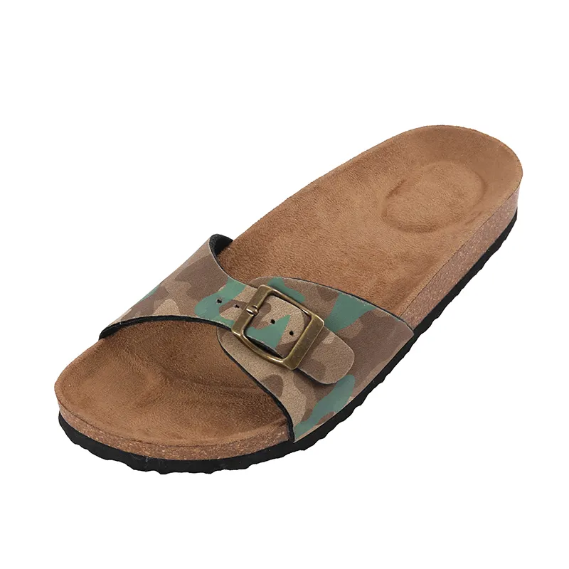 PU Slides Outdoor Women Slippers Print Wholesale Price Good Quality Fashion EVA Women Sandals Microfiber Customized Size