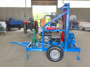 Offre Spéciale 24hp EPA certificat essence 100m perceuse de puits <span class=keywords><strong>portable</strong></span> 150m de profondeur plate-forme de forage d'eau à roues pour l'Amérique - Product Image 2