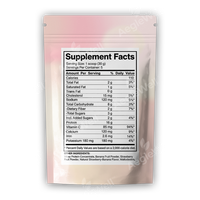 Poudre de smoothie substitut de repas OEM AegleWell riche en protéines, saveur fraise banane, avec poudre de fruits et vitamine C