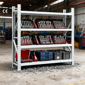 Étagères de présentation réglables en fer, anti-rouille, sans boulons, 8 niveaux, en métal, pour entrepôt et garage - Product Image 1