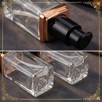 Pompe de luxe de haute qualité en or rose avec flacon en verre dégradé vert pour les lotions, sérums et fonds de teint liquides 30ML