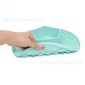 Bol à nourriture pour chat et chien, pentagonal, extra large, en silicone, alimentation lente, anti-étouffement, plat d'alimentation pour animaux de compagnie, forme ronde de 320 mm - Product Image 5