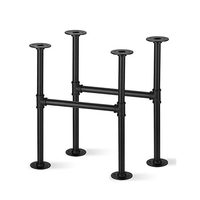 Mesa de Metal Moderna con Patas Plegables, Versátil para Comedor, Cocina, Sala de Estar, Dormitorio, Hotel, Escuela, Hospital, en Oferta