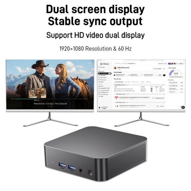 Brand New Intel Celeron N95 16GB + 512GB Mini Portable Computer with Windows 11 System, Suitable for Home and Office Use.