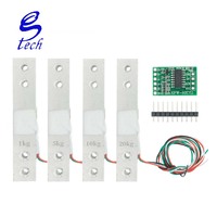 Beban sel 1KG 5KG 10KG 20KG HX711 modul Sensor berat timbangan elektronik aluminium Sensor berat Modul HX711
