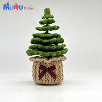 Décoration de Noël en Peluche Faite Main au Crochet, Ornement de Père Noël, Décoration de Table Festive pour la Maison, Cadeau Personnalisé en Gros