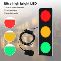 Desain 3 Unit: Lampu Merah, Kuning, dan Hijau, Remote Control untuk Mengaktifkan Setiap Lampu Secara Individual