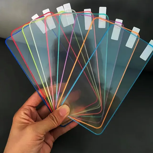 Fluorescent Anti Falling Luminous Tempered Glass Screen Protector for iPhone 15 14 12 13 7 8 Plus 2023 Screen Protector