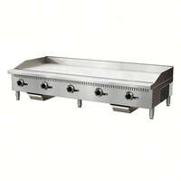 Plaque de cuisson à gaz professionnelle Core Pro sur comptoir, 3 brûleurs, en acier inoxydable 430, taille personnalisée, CP-G36-M, 90000 BTU