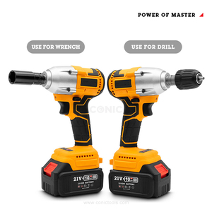 Torque 520NM 2 in Drive Brushless 21V Cordless Impact Wrench with 4.0Ah Li-Ion <b>Battery</b> DIY Industrial Power Tool - Product Image 2