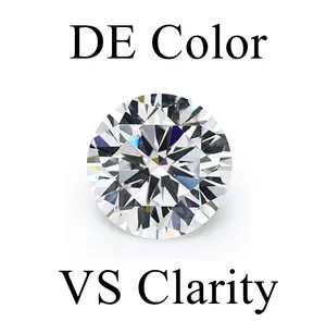 Colore DEF lab ha coltivato il diamante loigi certificato diamante rotondo taglio brillante VVS HPHT diamante