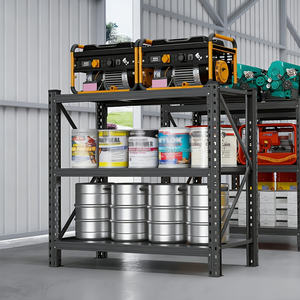 Estanterías Metálicas Ajustables de 3 Niveles, Protección Contra la Corrosión, Estanterías Apilables para Almacenamiento en Garaje o Almacén - Product Image 3