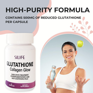 Kapsul pemutih yang disesuaikan cocok untuk perawatan kecantikan wanita kapsul Anti Penuaan suplemen kesehatan Glutathion - Product Image 2