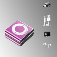 Dispositif d'écoute musicale exclusif aux étudiants-MP3 Wkman. Lecteur de musique de sport portable en métal miniature pour garçons et filles