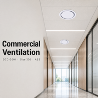 Diffuseur de plafond rond ABS DCD300i 100 125 150 200 250 300mm, type isolé, avec cône concentrique réglable pour ventilation