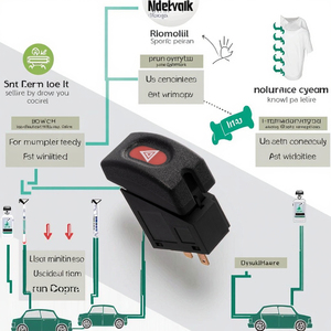 New Condition 90347821 1241288 Hazard <strong>Warning</strong> Turn Signal <strong>Switch</strong> <strong>for</strong> Opel Models 90436896 90434384 6240140 1241288 - Product Image 2