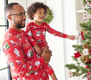 Aangepaste zomer kerstpyjama set rode yeti rendier sneeuwpop alle print ademende kinder- en volwassenen pyjama's feestdagen bijpassende pyjama's dropshipping - Product Image 3