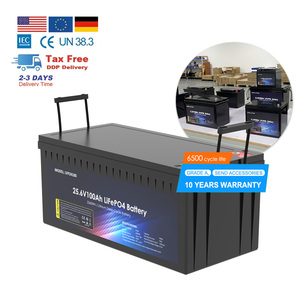 Portable Diy Energy Storage 24v 25.6v 200ah Cell Lithium Battery Case Box Recycling Power <b>Supply</b> LFP12300 24v 25.6v 100a - Product Image 2