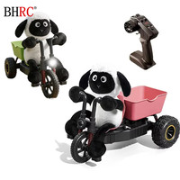 Tricycle télécommandé LH-C111S 2.4G, jouet à chevaucher en forme de mouton, véhicule RC en ABS+PP avec lumières LED, voiture RC tout-terrain