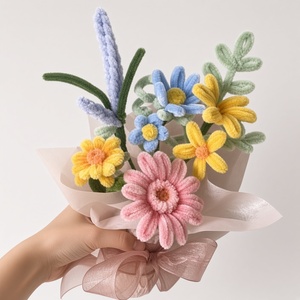 ชุดทำดอกไม้จากท่อโลหะหลากสีสัน ชุดงานฝีมือลวดฟูฟ่อง - Product Image 1