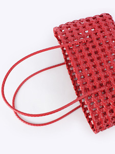 Nuevo Bolso Cesta de PVC Tejido con Diseño Hueco Mediano para Mujer, Ideal para Viajes de Ocio, Vacaciones en la Playa y Uso Diario Informal - Tanjing - Product Image 2