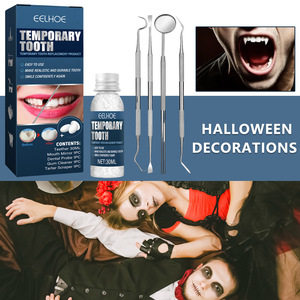 Nhà Máy Bán Buôn Halloween Ma Cà Rồng Trang Điểm Dress Up Răng Giả Răng Keo Răng Đạo Cụ Răng Giả Trang Trí Răng Keo Set - Product Image 5