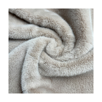 Nerz fuchs fell ZH23300 75D 100% Polyester synthetisches Wildleder gebundenes Kunst pelz gewebe für hochwertiges Wintermantel-Mode kleidungs stück
