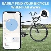 Timbre para Bicicleta MiLi para Rastreador MiTag, Montaje Oculto, Compatible con Apple Find My y Google Find My Device, Resistente al Agua IPX67, GPS Antirrobo para Bicicleta