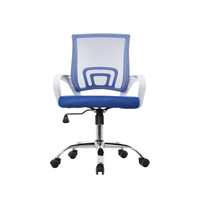 Chaise de bureau de direction de bonne qualité, respirante, avec dossier en maille rose, base chromée, hauteur réglable, soutien lombaire, chaise ergonomique