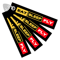 Porte-clés de pilote « Manger, Dormir, Voler » brodé, avec emballage en sac OPP, design tendance, « Retirer avant le vol », pour cadeaux d'aviation
