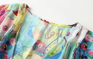 <span class=keywords><strong>Kimono</strong></span> Lungo Estivo da <span class=keywords><strong>Donna</strong></span> in Chiffon, Copricostume Floreale Bohemien, Blusa da Spiaggia, Top a Canotta, <span class=keywords><strong>Camicia</strong></span> per Bikini - Product Image 3