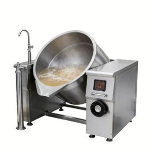 Stainless Steel Tilting Steam <b>Kettle</b> for Cooking Mixing and Cooling in Food Processing Lines - Product Image 5