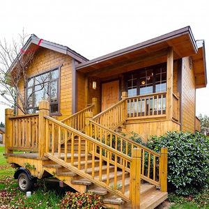 Piccola <span class=keywords><strong>casa</strong></span> di legno anticorrosiva lato paese Villa mobile contenitore per giardino foresta all'aperto <span class=keywords><strong>casa</strong></span> sull'albero fattoria Design - Product Image 2