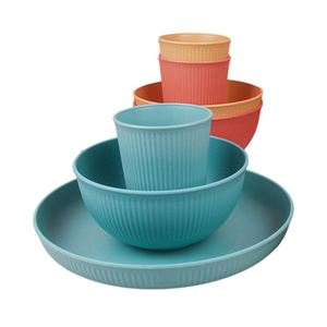 Ensemble de vaisselle promotionnel, assiettes, tasses et bols, vaisselle en paille de blé pour les entreprises - Product Image 6