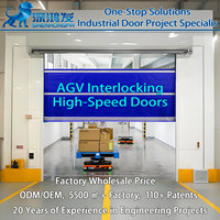 Opérateurs de porte automatique à enroulement rapide en PVC pour porte d'atelier AGV Linkage