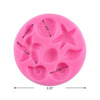 Moule en silicone pour bonbons, queue de sirène, coquillage, étoile de mer, pour sucre, chocolat, fondant, et pour la création de moules en résine DIY
