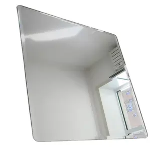 Grand mur fantaisie suspendu sans cadre, verre rectangulaire épais en argent, miroir pour salle de bain, 5mm 6mm