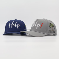 Casquette de golf 5 panneaux OEM personnalisée, imperméable, avec trous découpés au laser, respirante, séchage rapide, logo brodé, casquette de baseball avec cordon