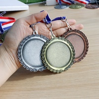 Medallas Deportivas de Metal Fundido a Presión al por Mayor, en Blanco, con Diseño Personalizado en 2D/3D y Aleación de Zinc