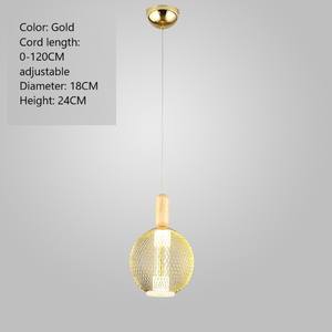 Nouveau design nordique moderne café salle à manger table linéaire suspendu simple suspension en verre - Product Image 4