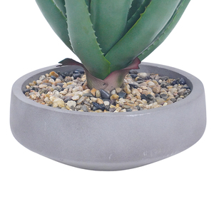 Plantes succulentes plantes artificielles fausses plantes d'<span class=keywords><strong>aloe</strong></span> <span class=keywords><strong>vera</strong></span> en pot de ciment plante d'agave pour la maison <span class=keywords><strong>bureau</strong></span> <span class=keywords><strong>bureau</strong></span> salle de bain étagère décorations - Product Image 4