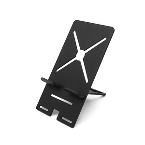 Soporte para teléfono móvil, soporte plegable de metal para escritorio con abridor de botellas, blanco y negro - Product Image 5