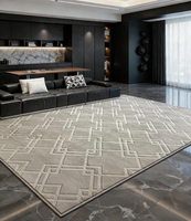 Tapis d'usine personnalisés, design moderne, luxe, hôtel étoilé, hall, mur à mur, antidérapant, gaufré, polyester, latex, usage domestique, tapis de 4 m