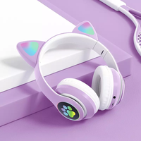 Earphone Nirkabel Peredam Kebisingan Lipat Hi-Fi Bass Dalam dengan Layar Digital untuk Penerbangan ENC Mic-B39 Telinga Kucing HI-RES