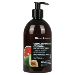 Crème hydratante pour le corps Thader Pharma avec extrait de pamplemousse et huile d'avocat pour peaux sèches - Product Image 1