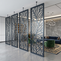 Paravent décoratif moderne en acier inoxydable 304 découpé au laser, séparateur de pièce en forme d'arche pour mariages et hôtels