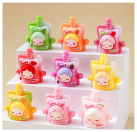 3d Cartoon Diy Sculpture Decor Doll Figurine Girl Jelly Kawaii Dollhouse Drink Food Resin Charm Miniature Kits Surprise Kid Toy