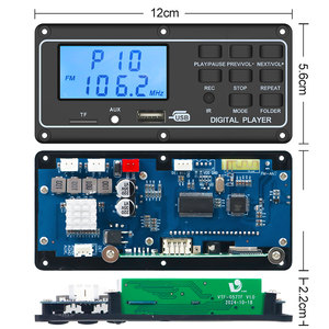 VIRE 120W Amplificador Reproductor de música Micrófono Grabación de audio Módulo DE REPRODUCTOR DE MP3 TF USB <span class=keywords><strong>Bluetooth</strong></span> 5,3 MP3 WMA Tablero de audio - Product Image 6